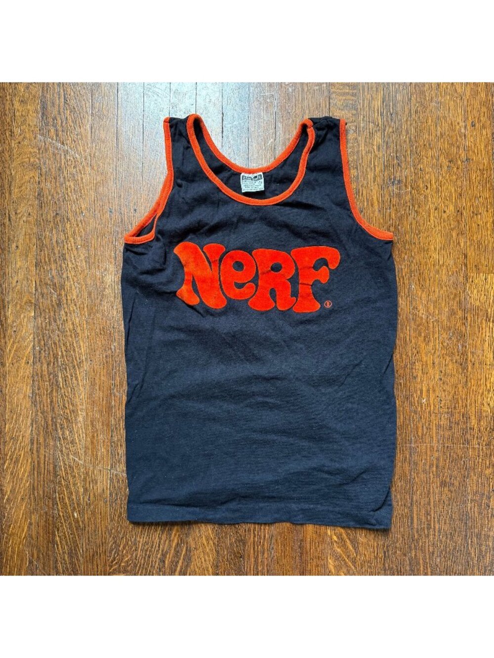 Vintage 1970s Nerf Tank Top, Chev Craft Sportswear Size Youth Large/Adult XS